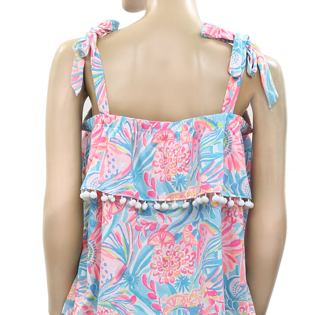 Lilly Pulitzer Benita Printed Tank Blouse Top