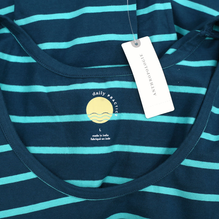 Daily Practice by Anthropologie Scoop Neck Tee Blouse Top L