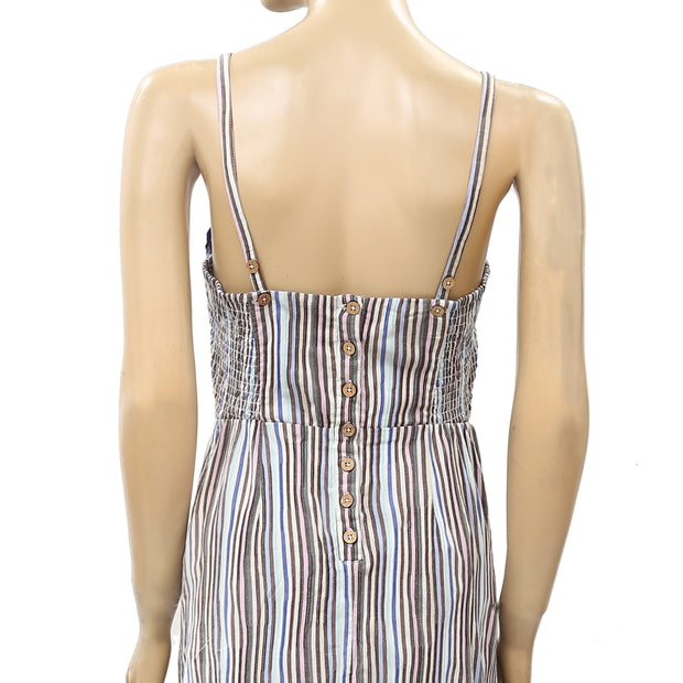 Free People Endless Summer Striped Slip Maxi Dress