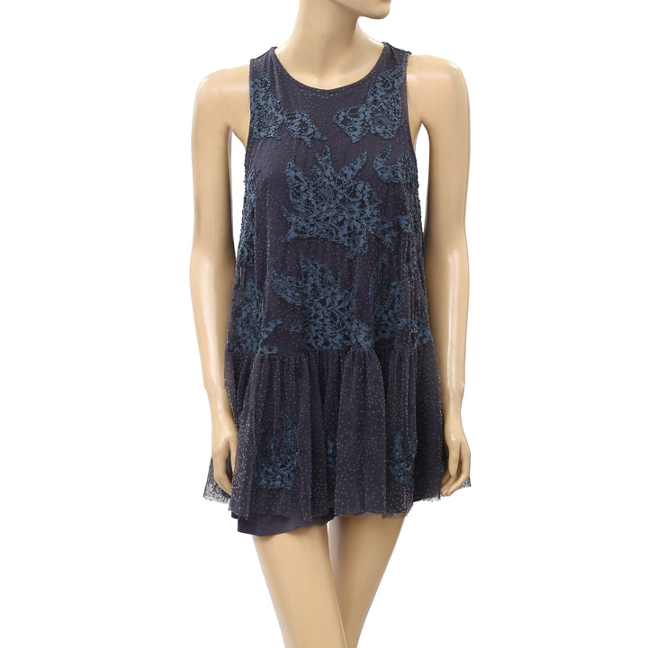 Anthropologie Neomia Applique Lace Tunic Top