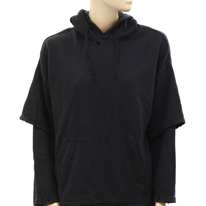 BDG Urban Outfitters Winnona Distressed Hoodie Sweatshirt Top