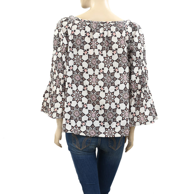 Odd Molly Anthropologie Floral Printed Blouse Top S1