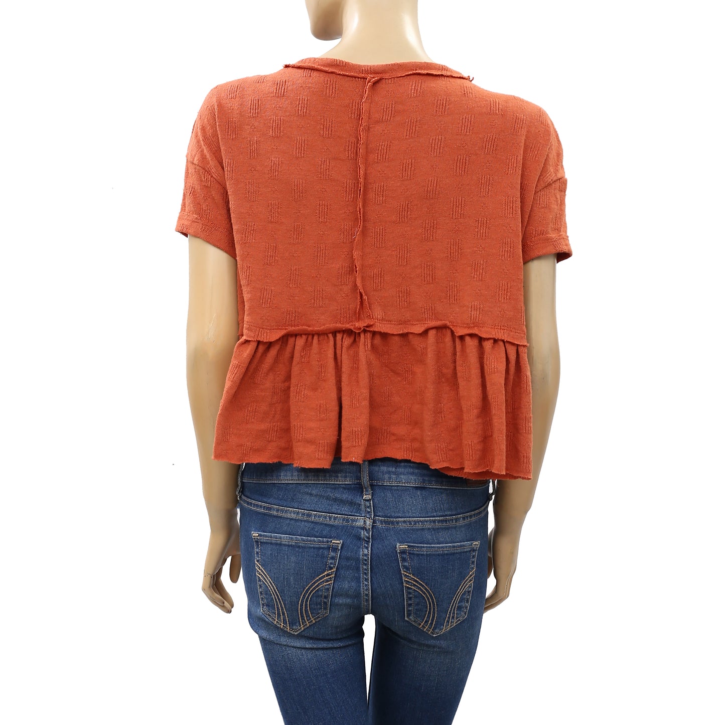 Urban Outfitters Demi Ruffle Cropped Tee Blouse Top