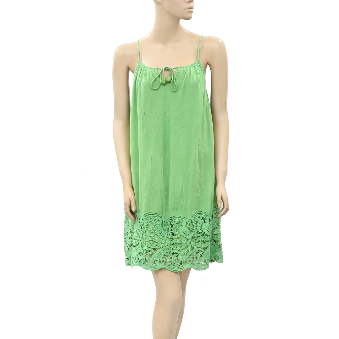 Lilly Pulitzer Crochet Lace Tie Green Mini Dress White Chocolate Couture Lilly Pulitzer Crochet Lace Tie Green Mini Dress White Chocolate Couture