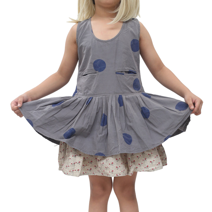 Ewa I Walla Kids Girl Vintage Lagenlook Mini Dress