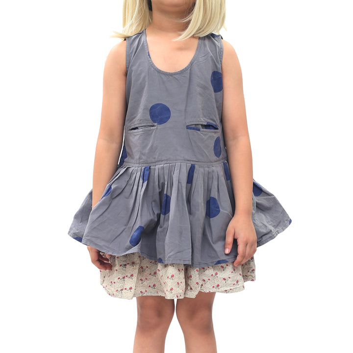 Ewa I Walla Kids Girl Vintage Lagenlook Mini Dress