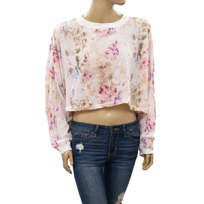 Out From Under Urban Outfitters Ella Tie & Dye Cropped Tee Top