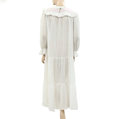 Doen Nightgown Ruffle Tiered Midi Dress