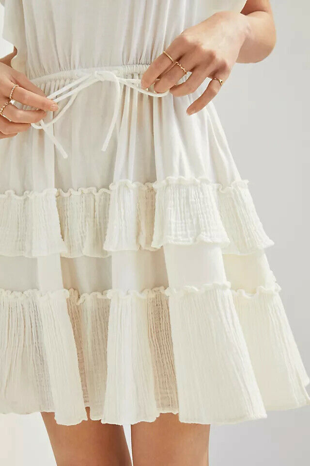 Daily Practice by Anthropologie Tiered Ruffle Mini Dress