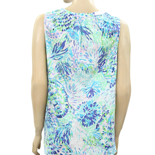 Lilly Pulitzer Essie Shell Of A Party Tank Top