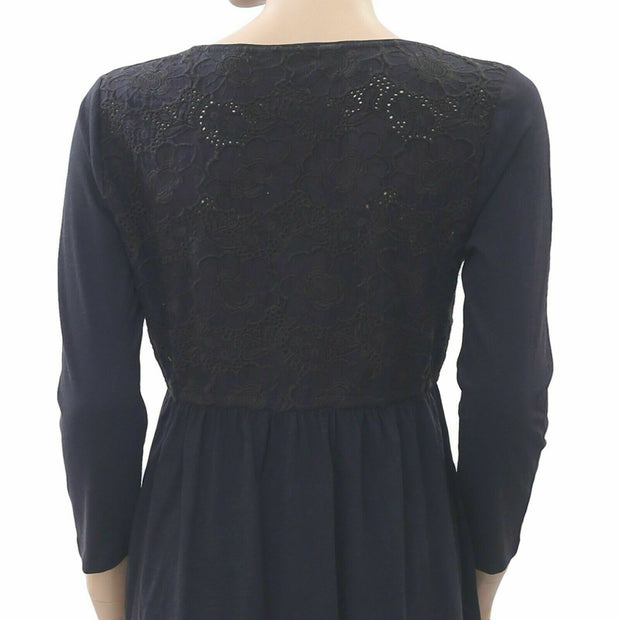 Odd Molly Anthropologie Floral Embroidered Mini Dress