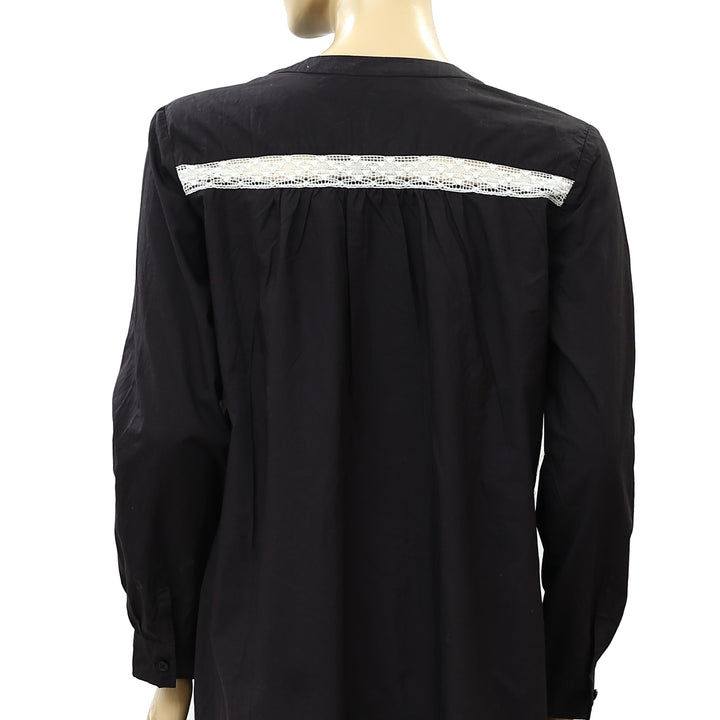 Odd Molly Anthropologie Eyelet Embroidered Tunic Top