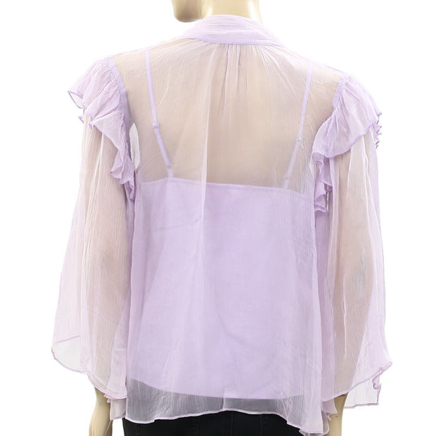 HappyXNature Kate Hudson Ruffle Blouse Top