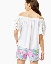 Lilly Pulitzer Fayette Off-The-Shoulder Blouse Top