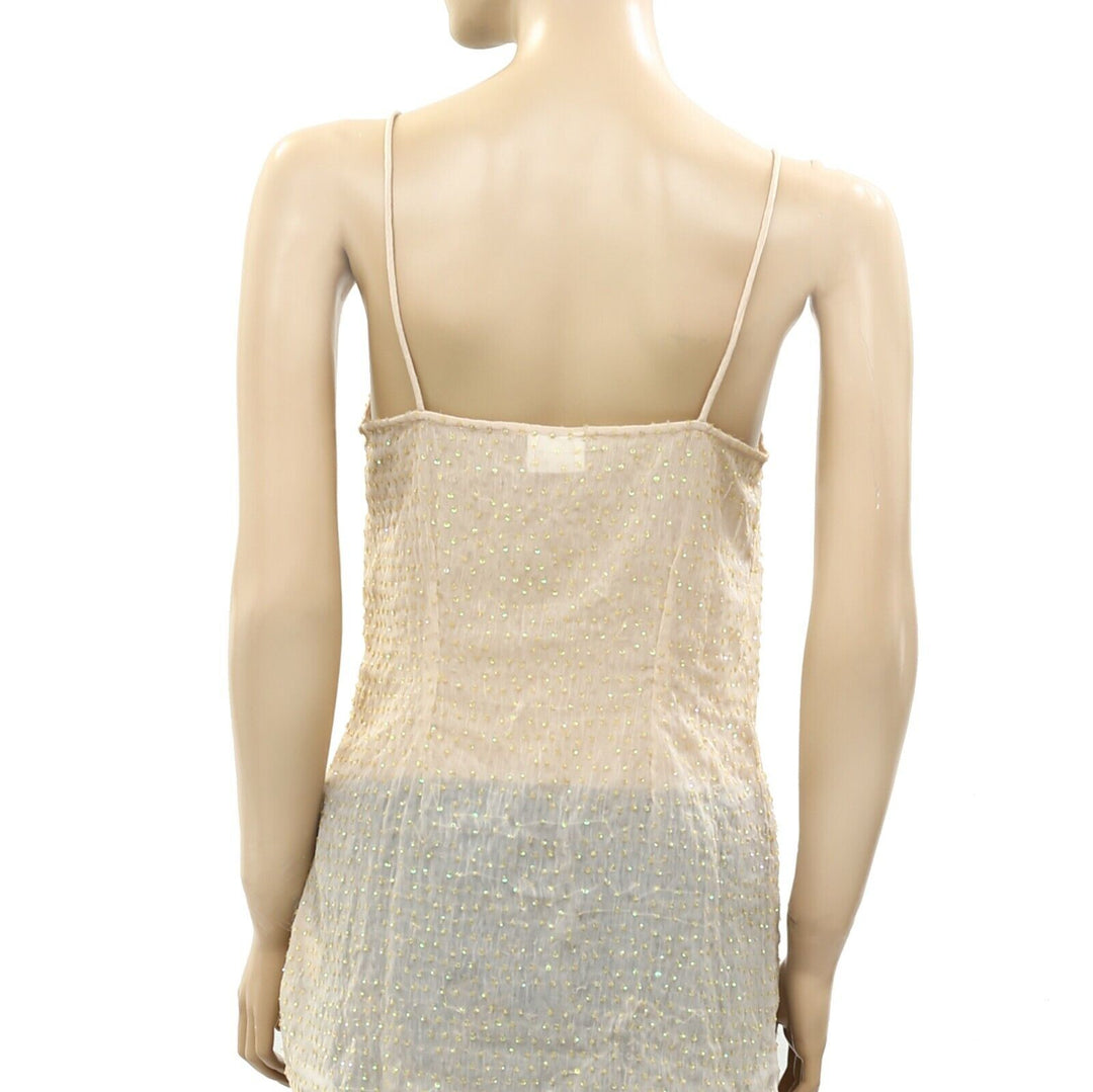 Intimately Free People Sequin Embellished Cami Tunic Top