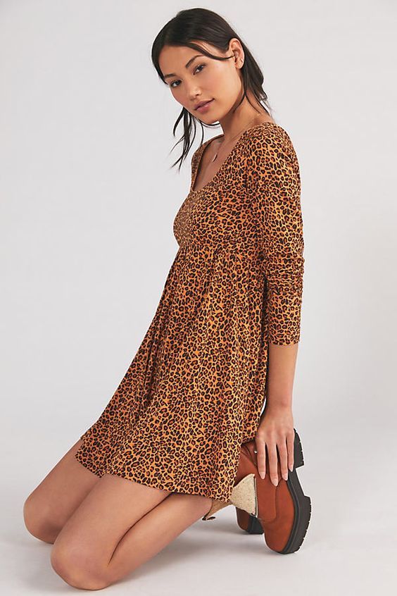 Daily Practice by Anthropologie Square-Neck Mini Dress