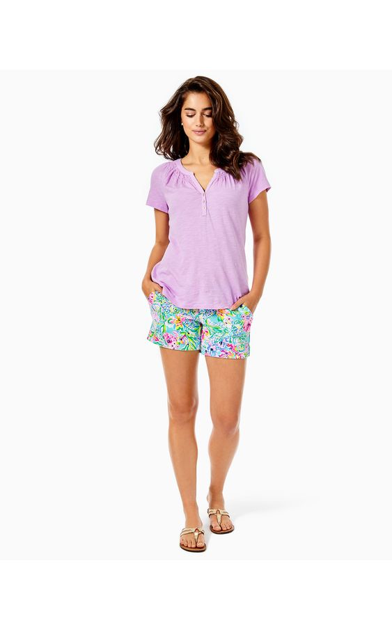Lilly Pulitzer Short Sleeve Essie Blouse Top