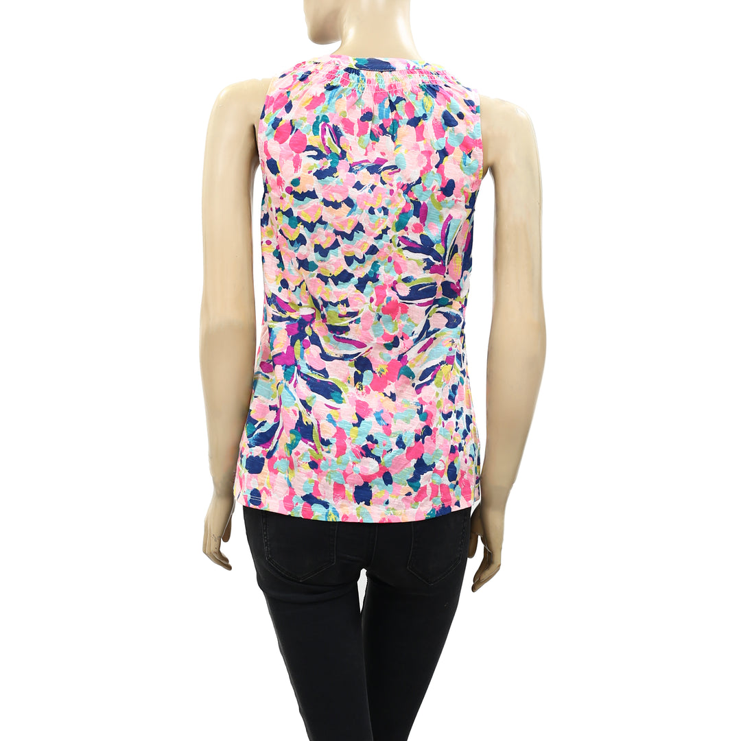 Lilly Pulitzer Breakwater Tint Party Wave Essie Tank Top