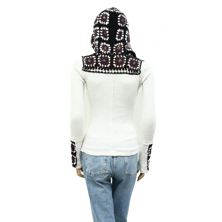 Free People Roswell Cuff Blouse Top