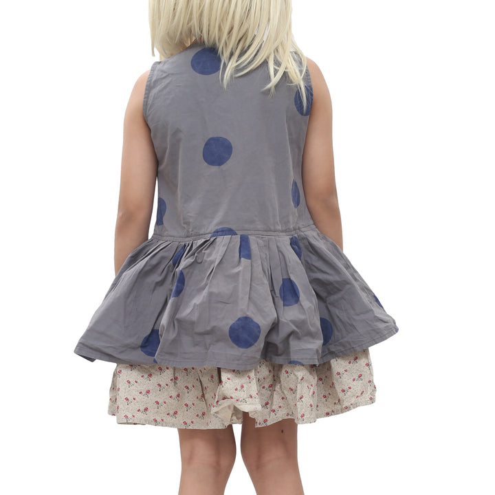Ewa I Walla Kids Girl Vintage Lagenlook Mini Dress