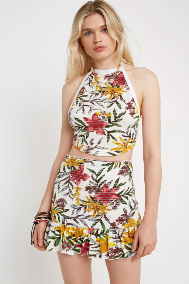 Urban Outfitters UO Nikita Floral Mini Skirt