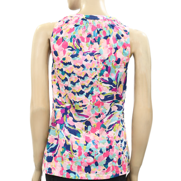 Lilly Pulitzer Breakwater Tint Party Wave Essie Tank Top