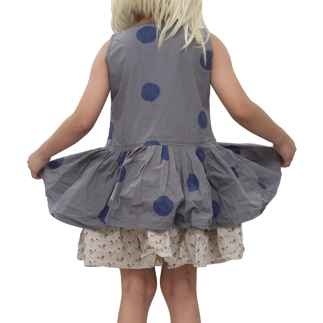 Ewa I Walla Kids Girl Vintage Lagenlook Mini Dress