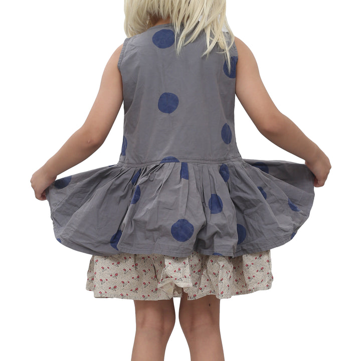 Ewa I Walla Kids Girl Vintage Lagenlook Mini Dress