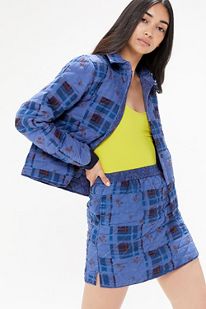 Urban Outfitters UO Markey Patchwork Quilted Shirt Jacket