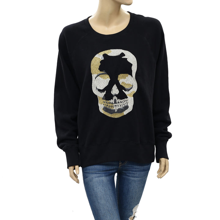 Zadig & Voltaire Upper Skull Sweatshirt Pullover Top M