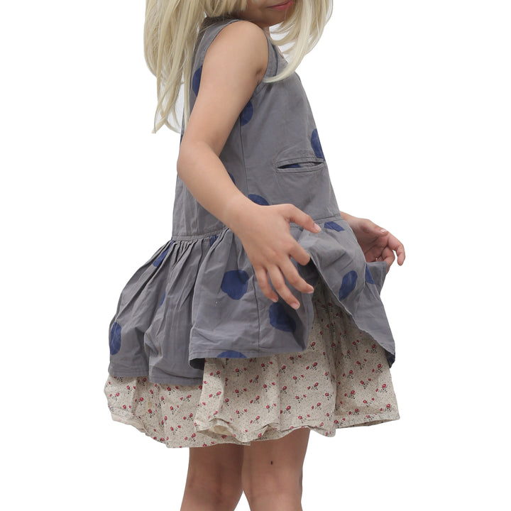 Ewa I Walla Kids Girl Vintage Lagenlook Mini Dress