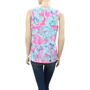 Lilly Pulitzer Essie Lobsters Tank Blouse Top