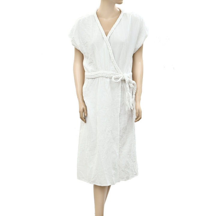 Ulla Johnson Cotton-Voile Wrap Midi Dress