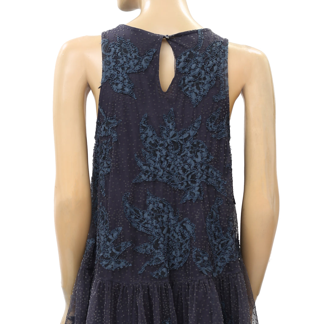 Anthropologie Neomia Applique Lace Tunic Top