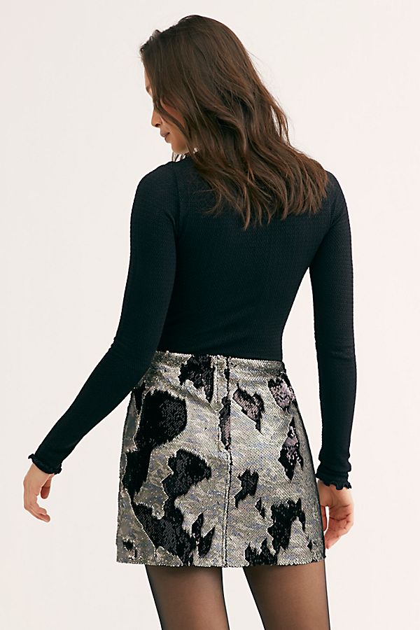 Free People Fp One Sequin Mini Skirt