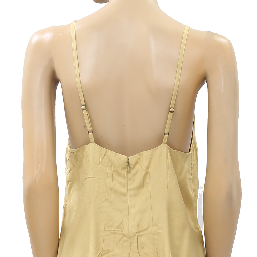 Urban Outfitters Floral Embroidered Cami Tunic Top S-4