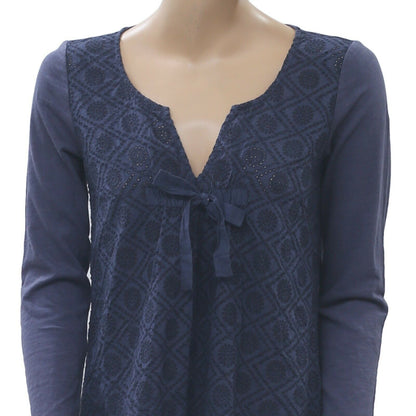 Odd Molly Anthropologie Eyelet Embroidered Blouse Top