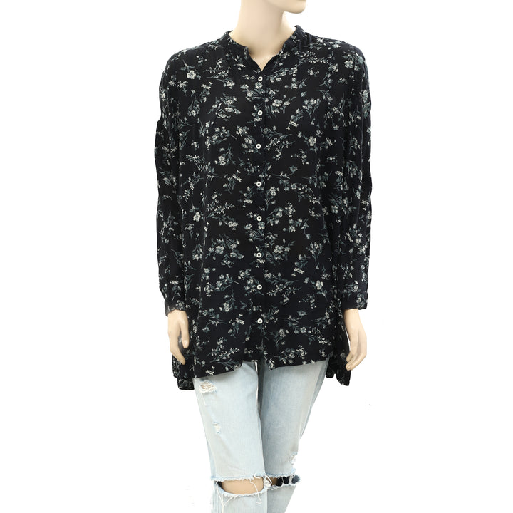 Denim & Supply Ralph Lauren Floral Printed Shirt Tunic Top