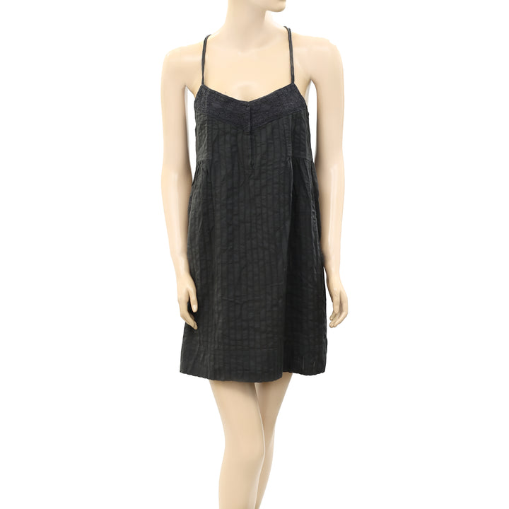 Isabel Marant Etoile Crochet Lace Slip Mini Dress