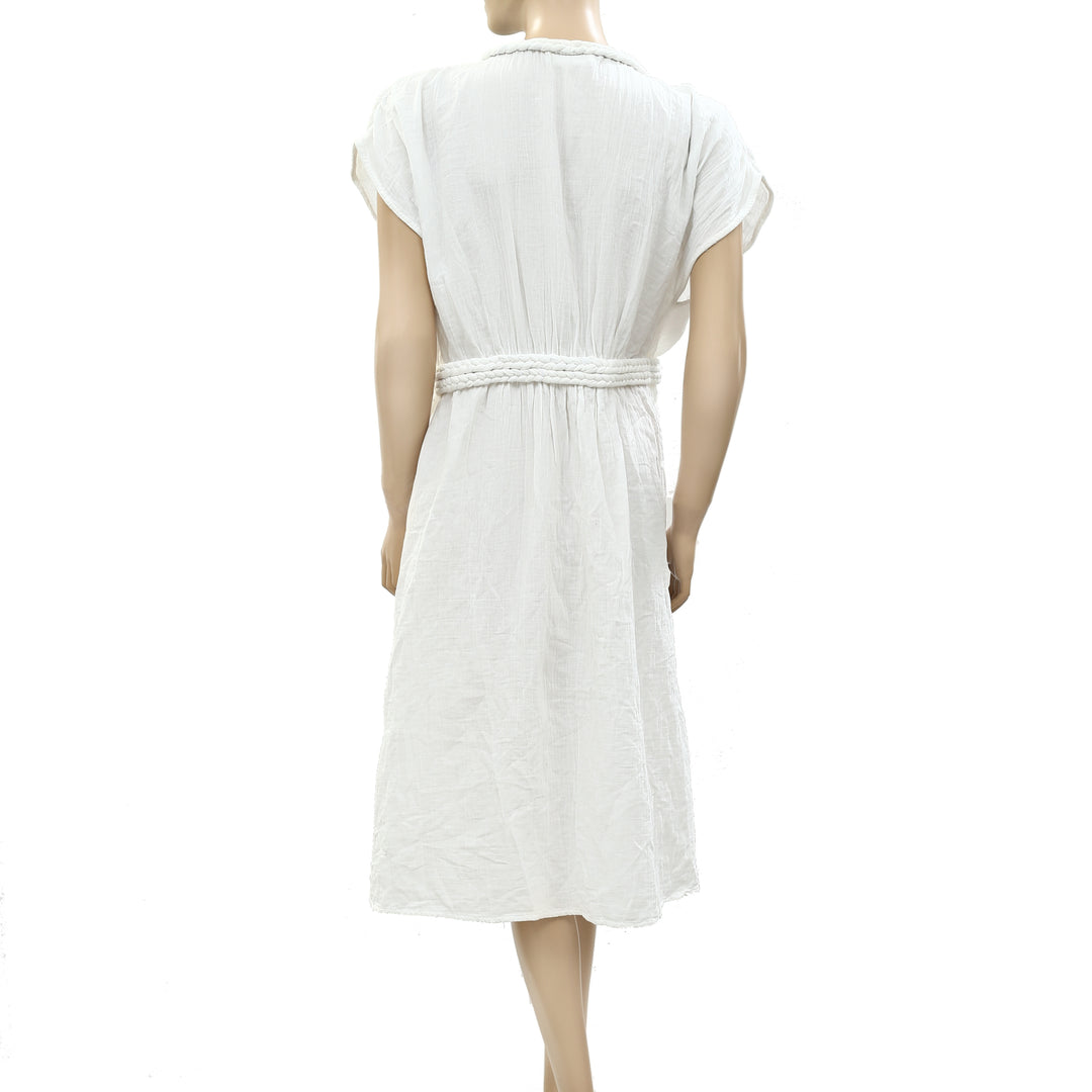 Ulla Johnson Cotton-Voile Wrap Midi Dress