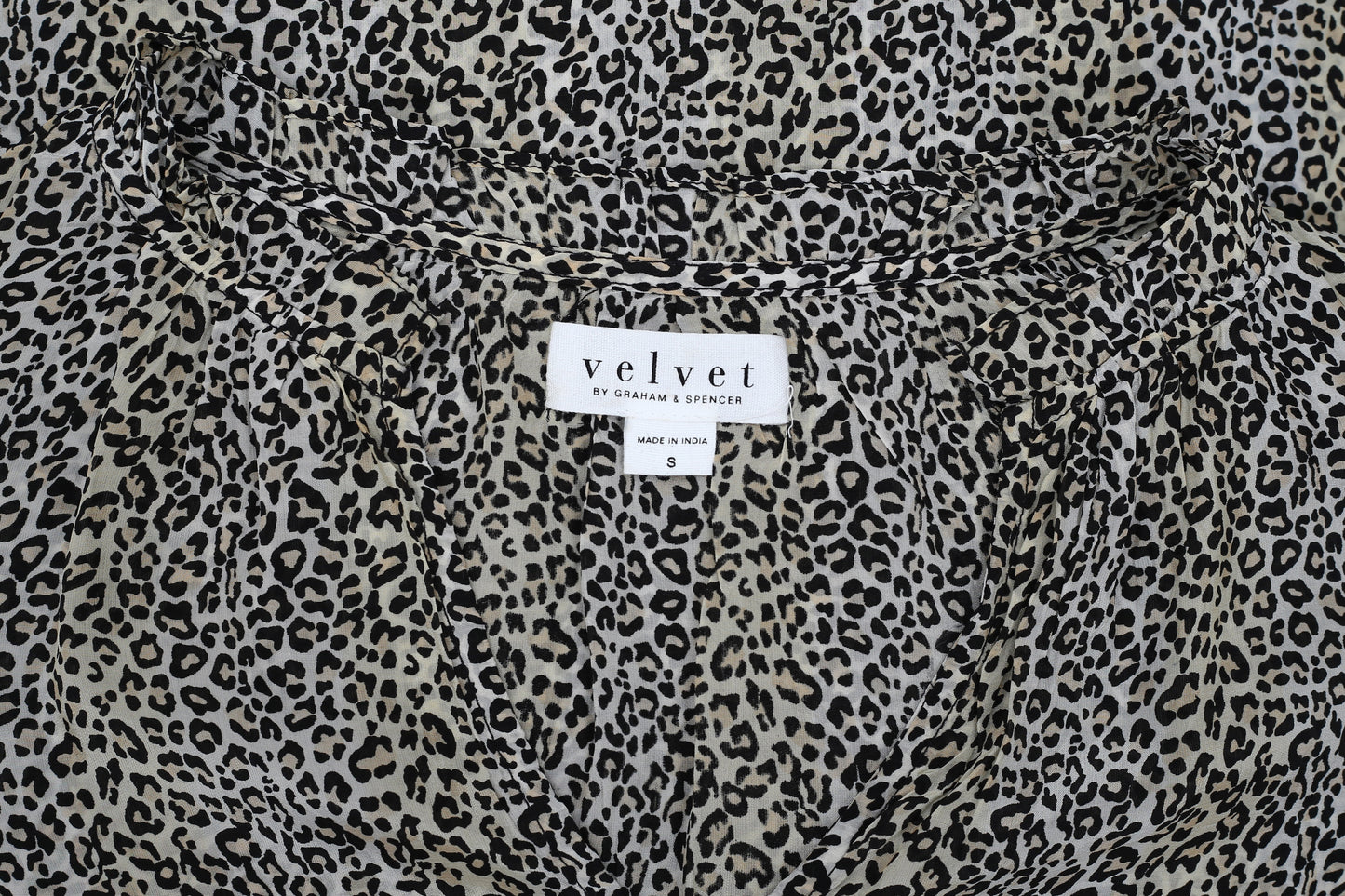 Velvet by Graham & Spencer Anthropologie Mel Leopard Printed Top