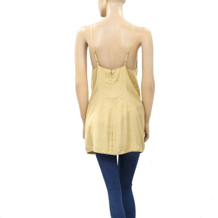 Urban Outfitters Floral Embroidered Cami Tunic Top S-4