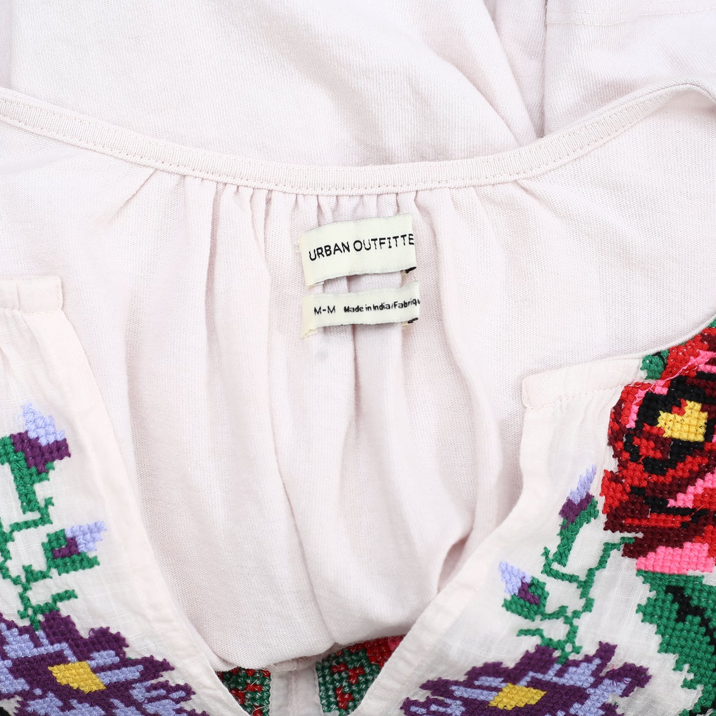Urban Outfitters UO Dolly Floral Embroidered Blouse Top