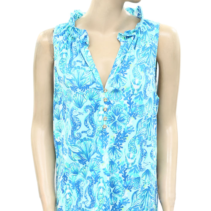 Lilly Pulitzer Azlynn 荷叶领迷你连衣裙 XL