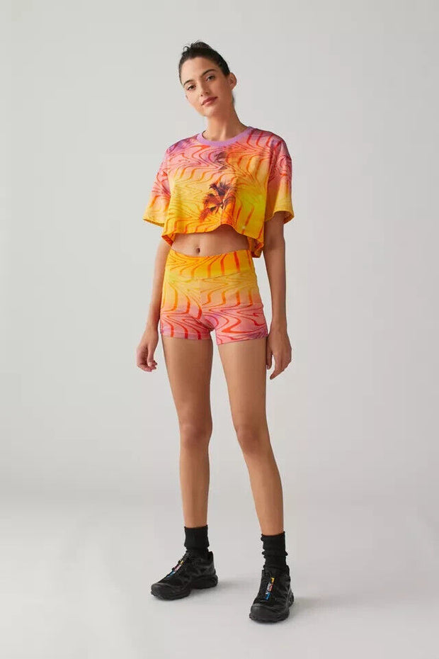 Urban Outfitters UO Palm Trees Cropped Tee Top