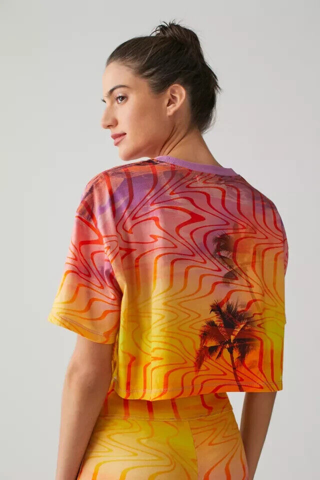 Urban Outfitters UO Palm Trees Cropped Tee Top