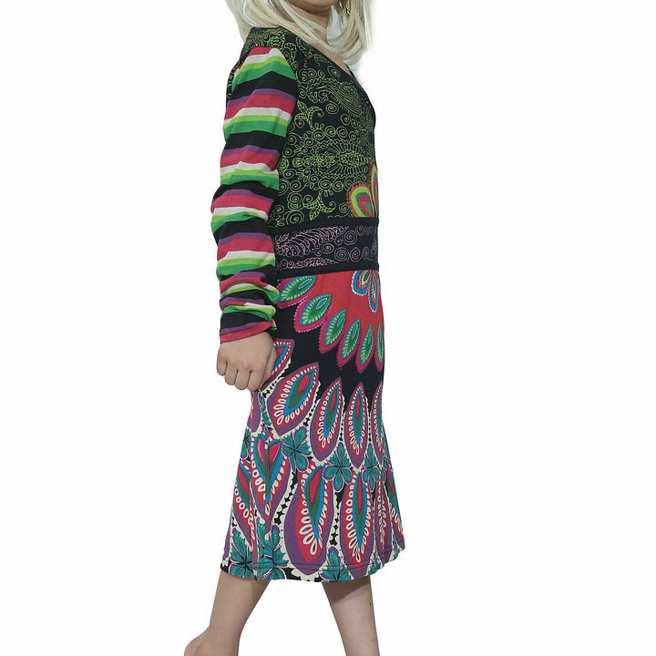 Desigual Kids Girl Printed Midi Dress