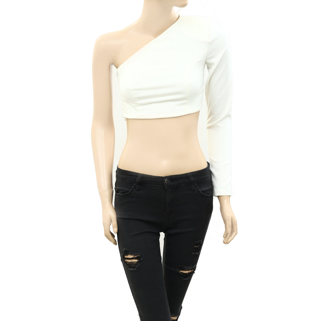 RSVP Nikhil Thampi White An Angel Among Us Cropper Top