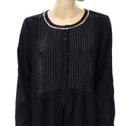 Velvet By Graham & Spencer Pintuck Buttondown Blouse Top