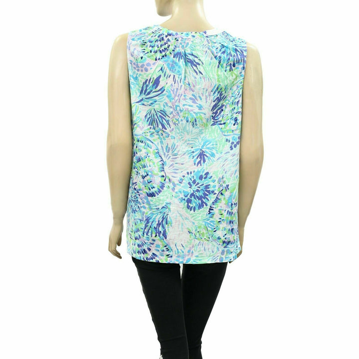 Lilly Pulitzer Essie Shell Of A Party Tank Top